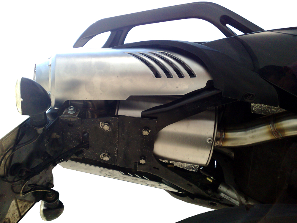 Scarico GPR compatibile con Yamaha Fz6 600-Fazer S1-S2  2004-2013 -  Alluminio Ghost -  Scarico omologato -  silenziatore con db killer estraibile e raccordo specifico
