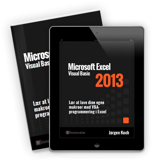 Excel 2013 VBA - bog og ipad