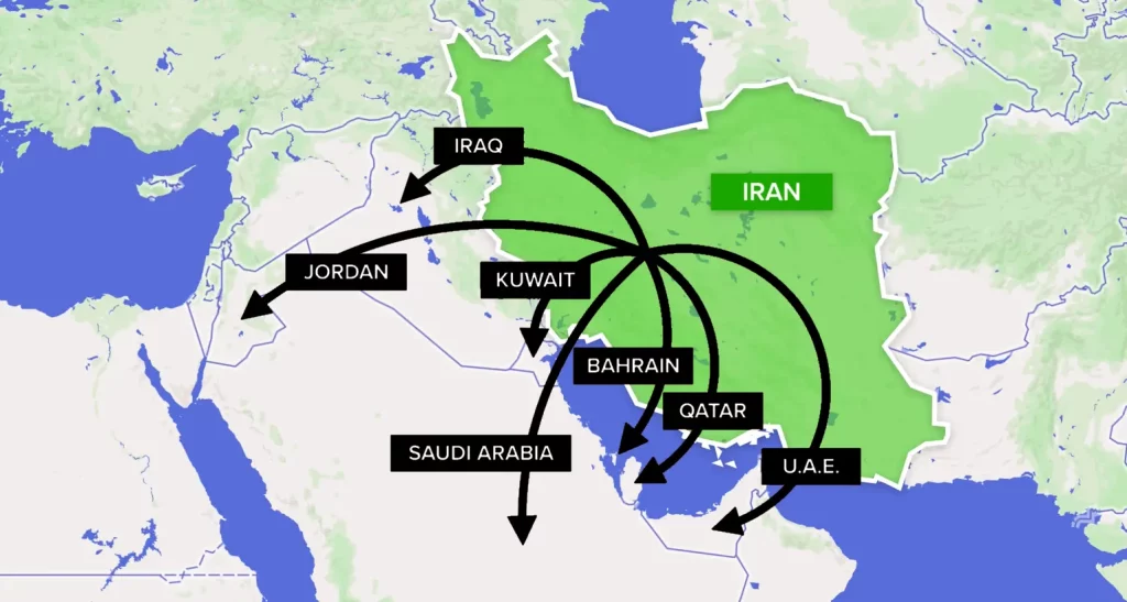Iran attacks neighboring countries
