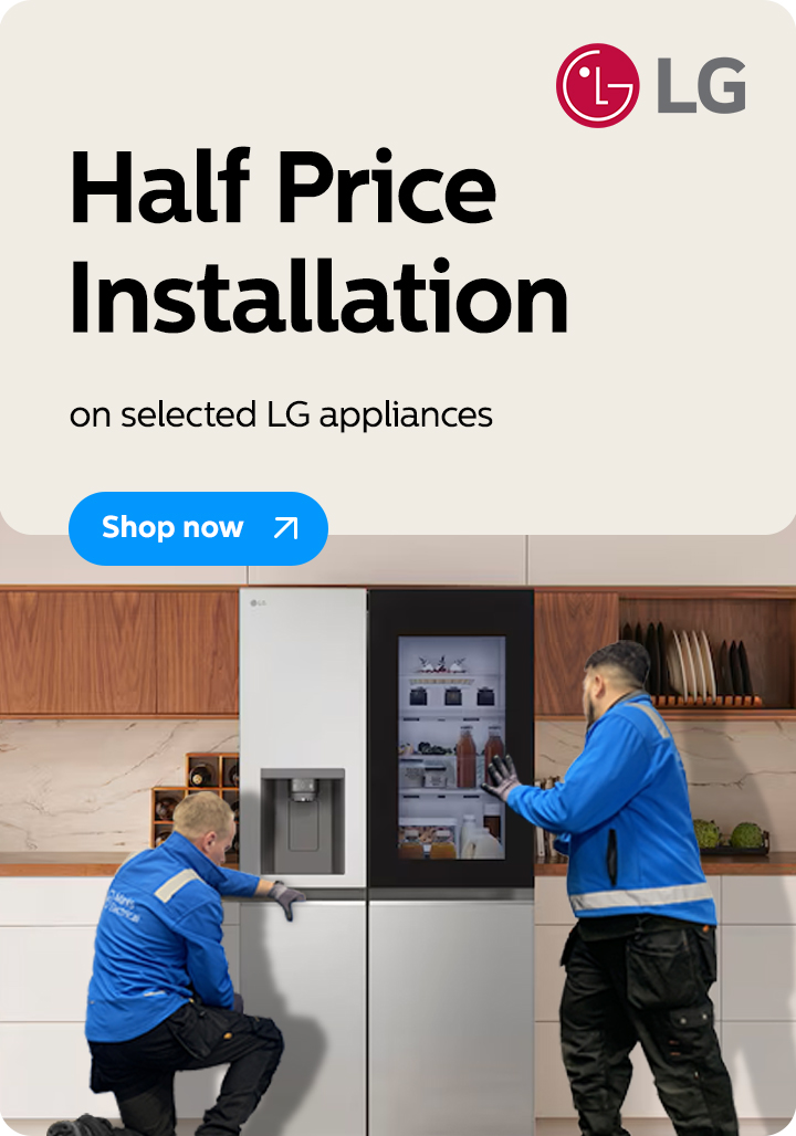 Half price on selected LG appliances!