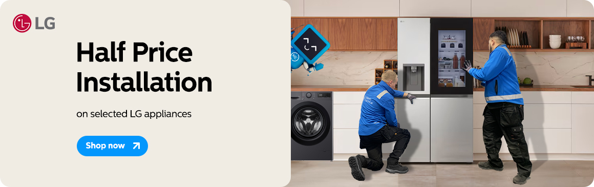 Half price on selected LG appliances!