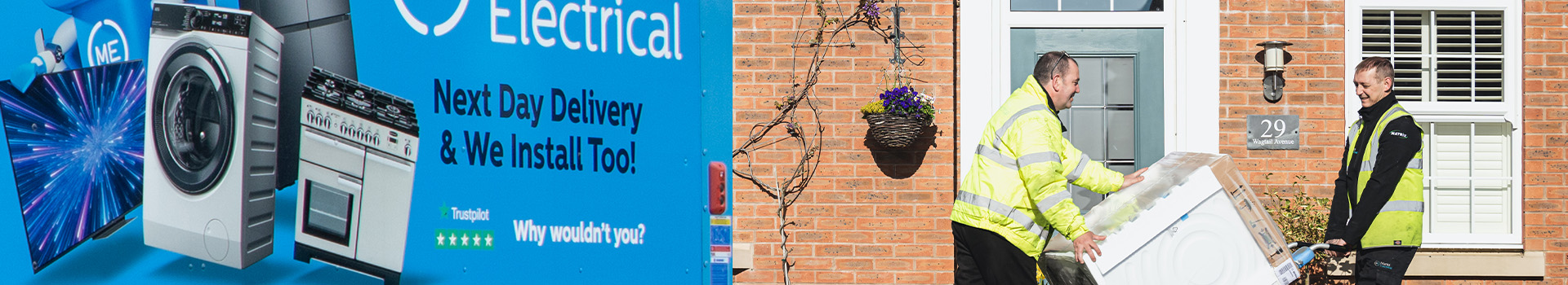 Delivery service banner