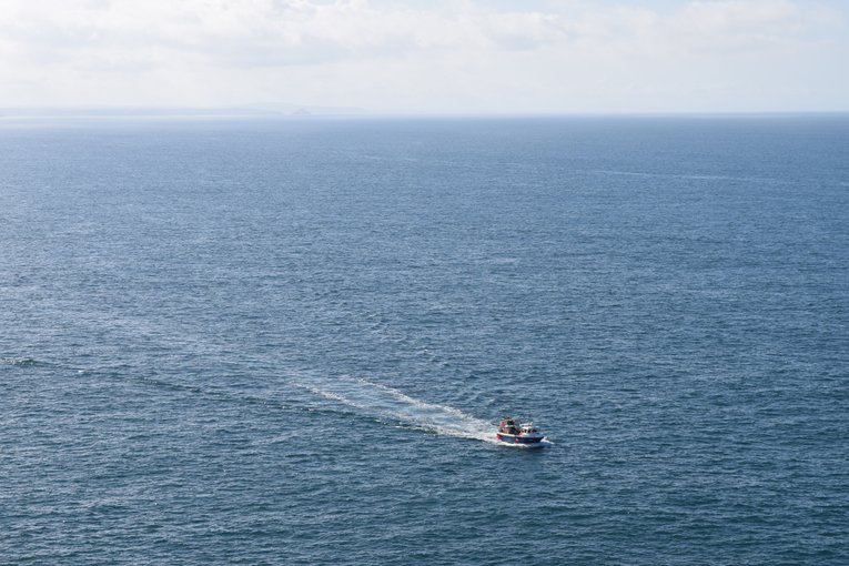 Fishing boat off Cornwall Sue Ranger