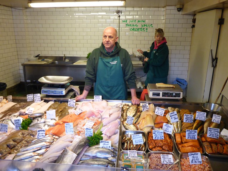 Fishmonger in Hastings Peter Richardson