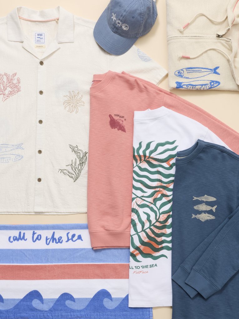 MCS x Fatface 2026 Collection Flat Lay