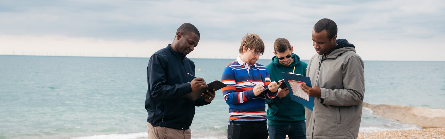 Beach clean survey, Hove, Great British Beach Clean 2022