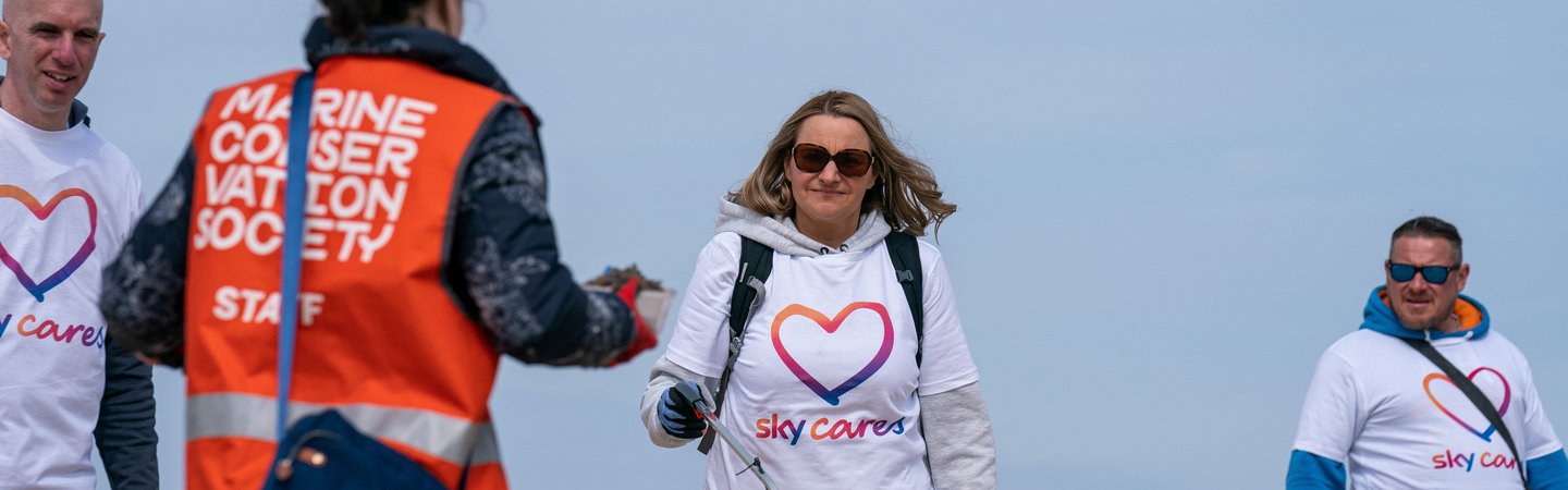 Sky Cares Beach Clean at West Kirby
