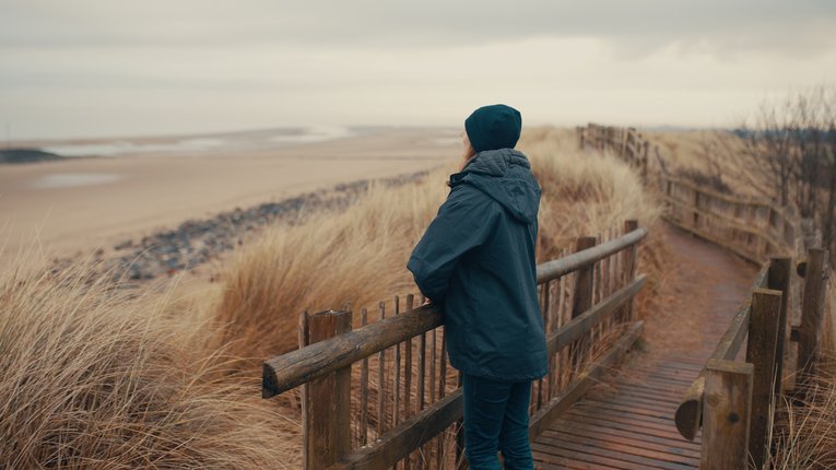 HYYM film still Nat on the beach