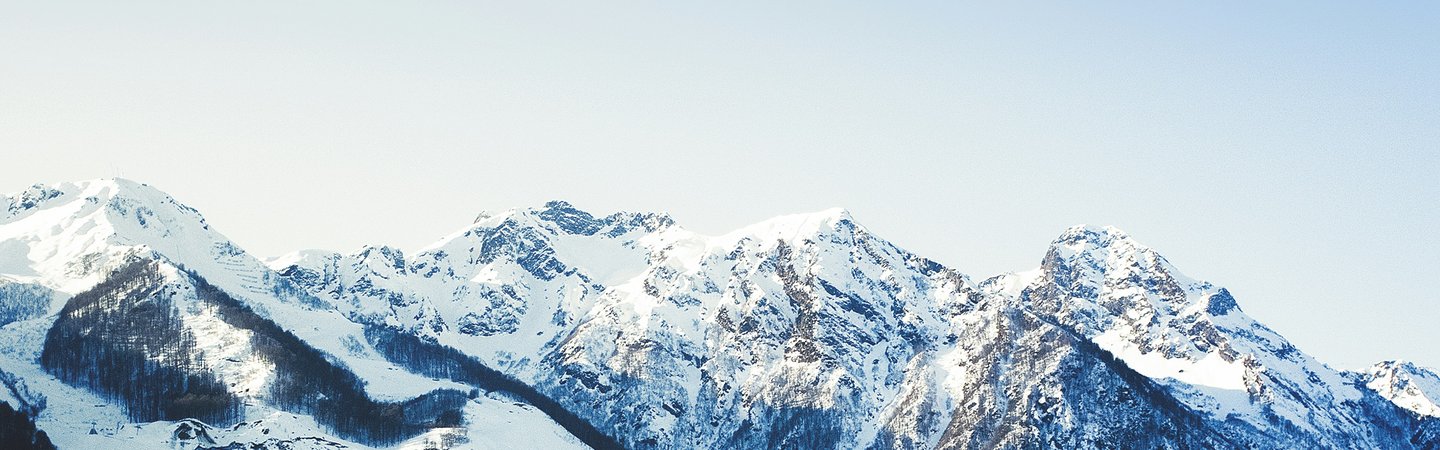 Snow covered mountains