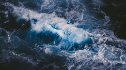 Dark ocean waves