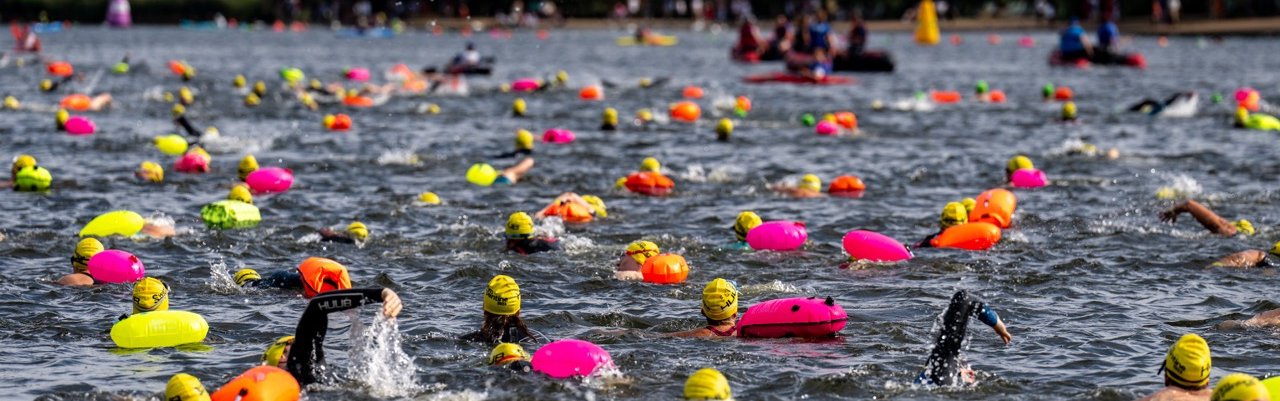Swimmers in the Serpentine