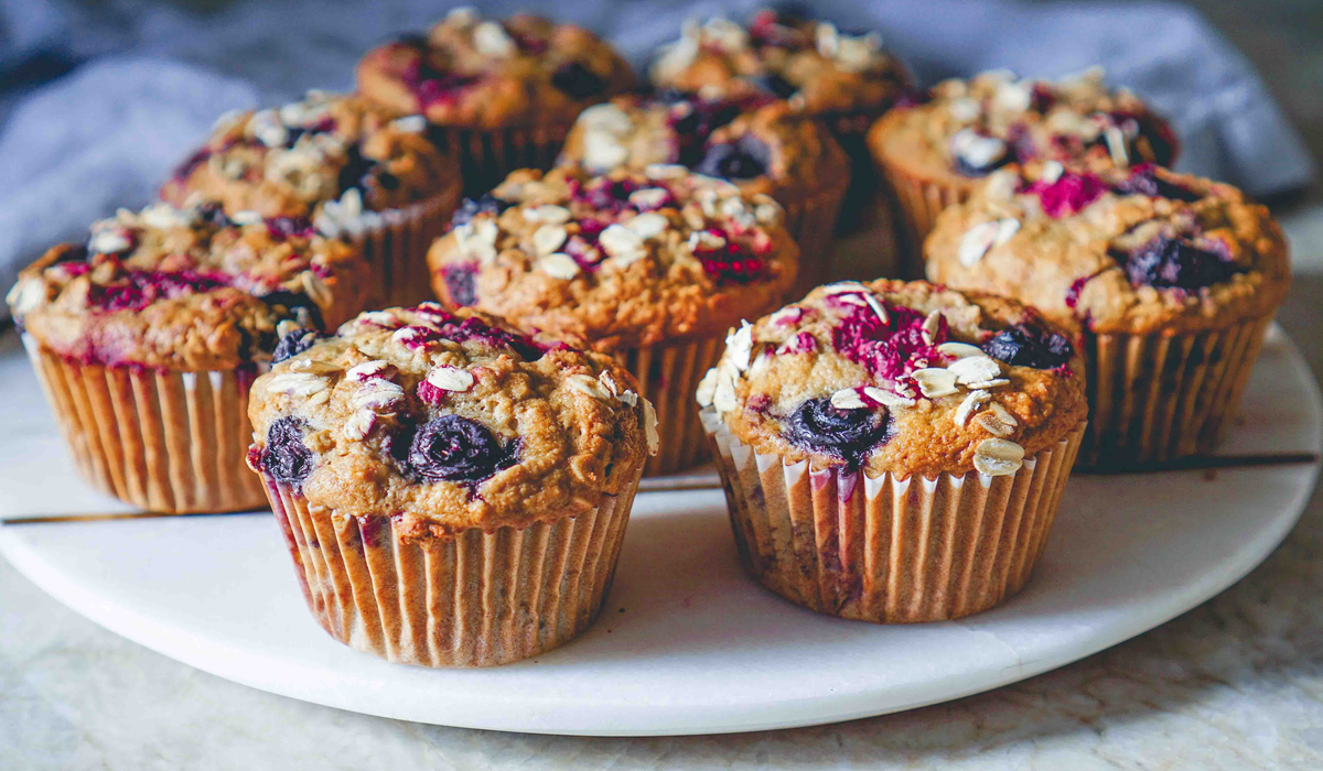 Blueberry banana muffin