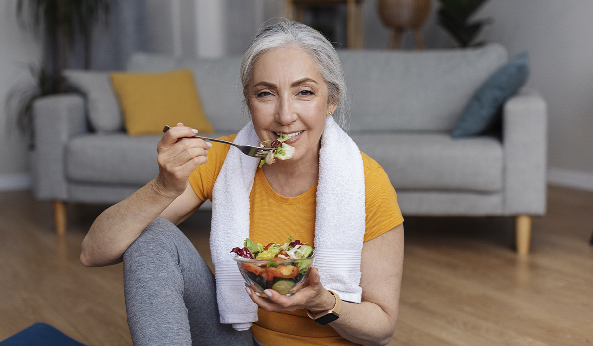 Adjust portion sizes and calorie intake