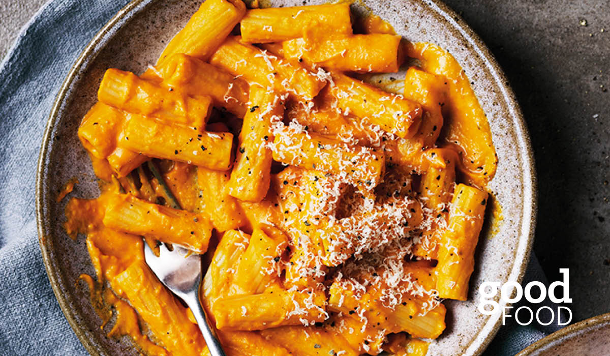 Creamy pumpkin pasta