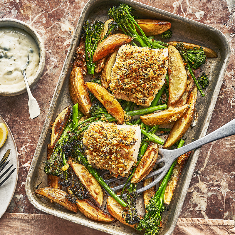 One-pan fish & chips