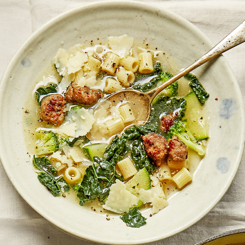 Sausage & kale minestrone