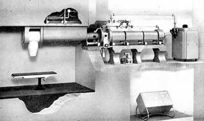 An accelerator tube length of about 3 metres and a 2 MW magnetron