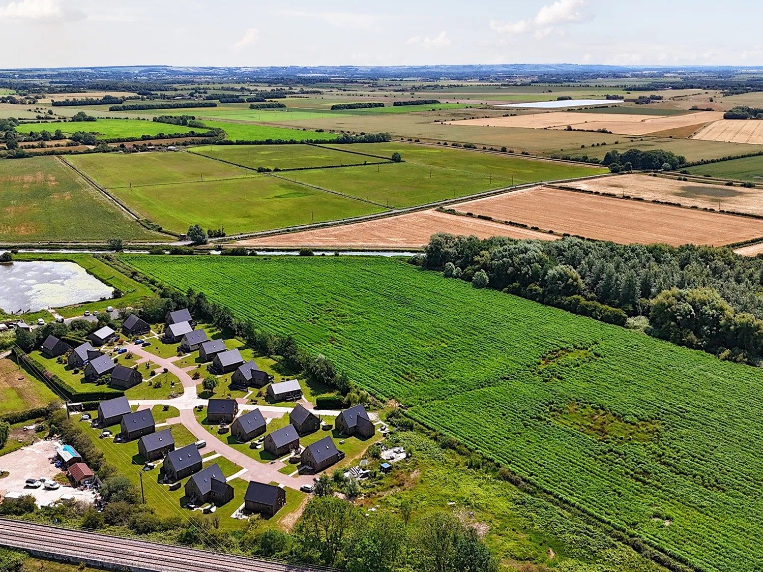 James Ville Marina and surrounding countryside