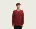 V-Neck Sweater in Red - Image 