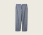 Cropped Straight Fit Pants in Blue Grey - Image 