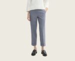 Cropped Straight Fit Pants in Blue Grey - Image 