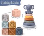 Silicon Stacking Nesting Toy and Building Blocks - Image 