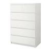 photo-2-Structure de Lit avec 2 rangements + PAX 2 caissons + 1 commode 6 tiroirs + 1 petite commode 2 tiroirs + 1 meuble TV.