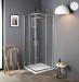 photo-0-montage CABINE DE DOUCHE COULISSANTE EN CRISTAL 75X75 AVEC ANGLE DE LUNE (c discount)