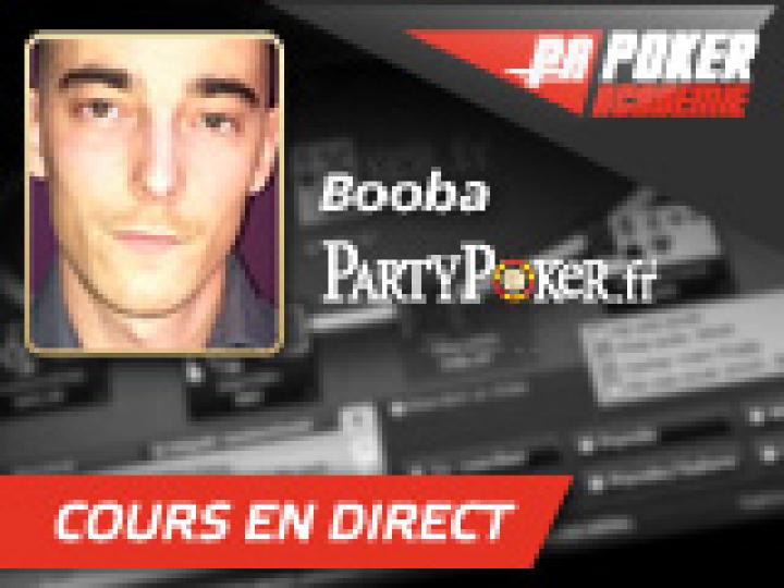 Cours en direct avec Booba sur Party Poker