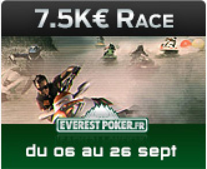 Classement de la PA Rakerace sur Everest Poker - Septembre 2012: 7500 € ajoutés