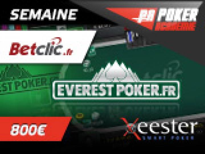 Semaine Xeester/Betclic-Everest - 1000€ ajoutés