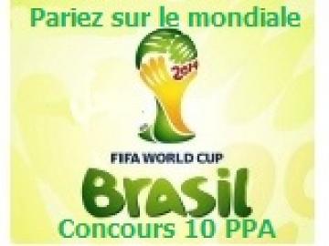 Concours: Misez 10 PPA sur le mondial 2014