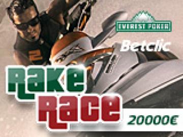 Rakerace 5000€ sur Everest-Betclic avec Poker Académie !