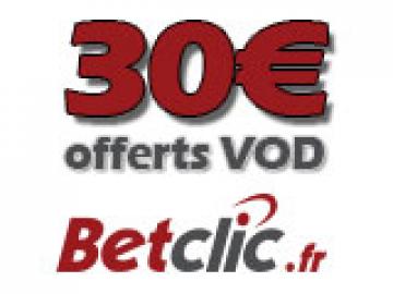 Profitez de 30€ offerts en VOD sur Betclic