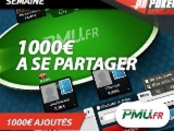 Semaine spéciale PMU: 1000€ ajoutés