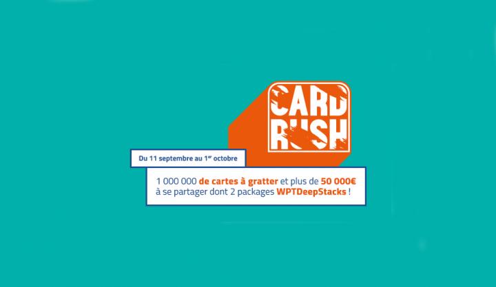 PMU relance sa promotion Card Rush - 3 packages WPT DeepStacks à gagner