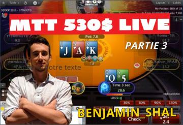 [Replay] Benj joue en live un 530$ et 2100$ WCOOP (day 2) [3/5]