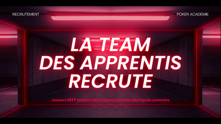 Recrutement de la Team MTT des apprentis