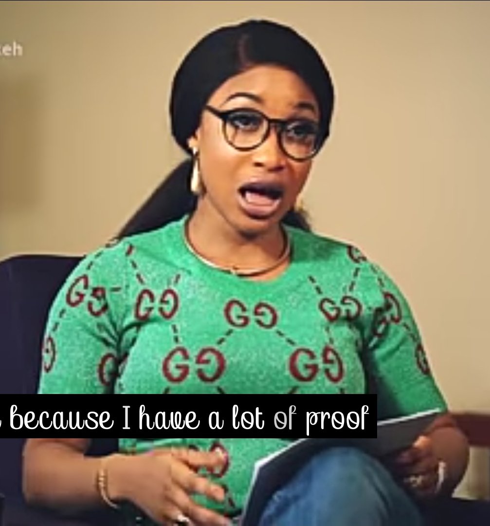 Tonto Dikeh talking about proof