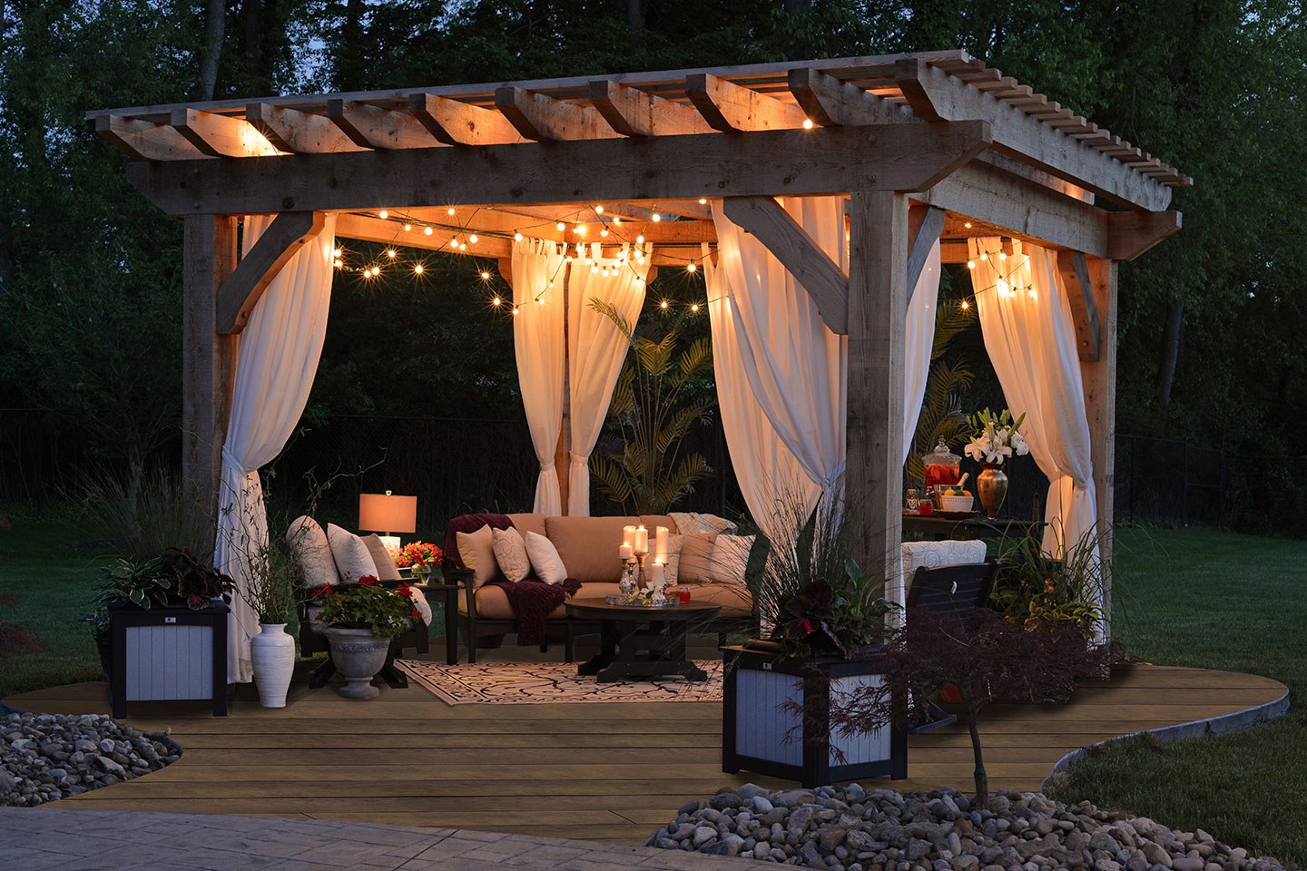 Antique Oak pergola