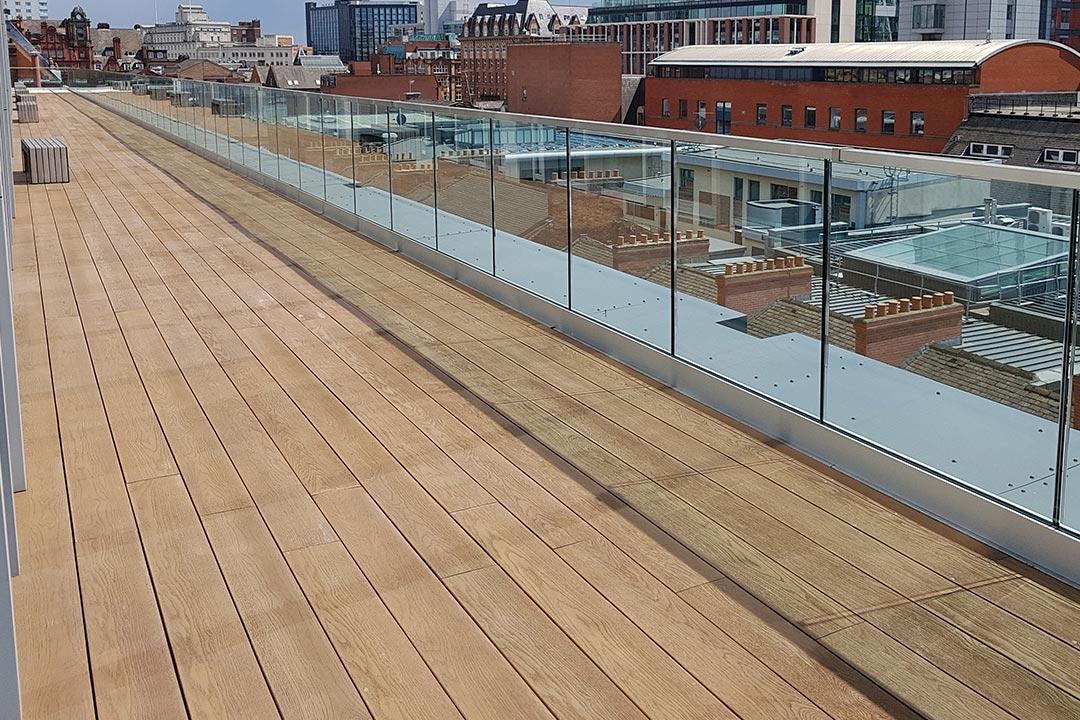 Coppered oak rooftop design