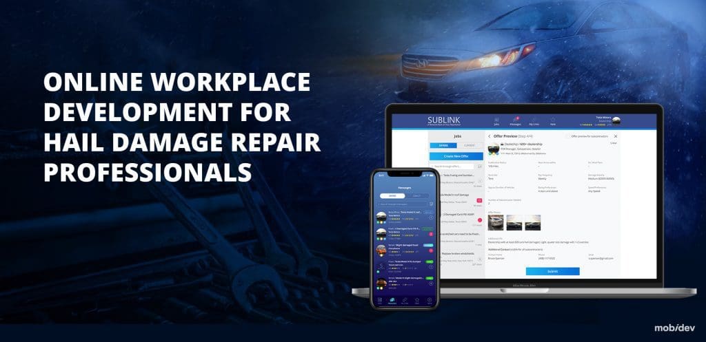 CASE STUDY ONLINE WORKPLACE DEVELOPMENT FOR HAIL DAMAGE REPAIR PROFESSIONALS