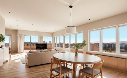 Ático dúplex de 5 habitaciones con terrazas y vistas panorámicas en el Eixample