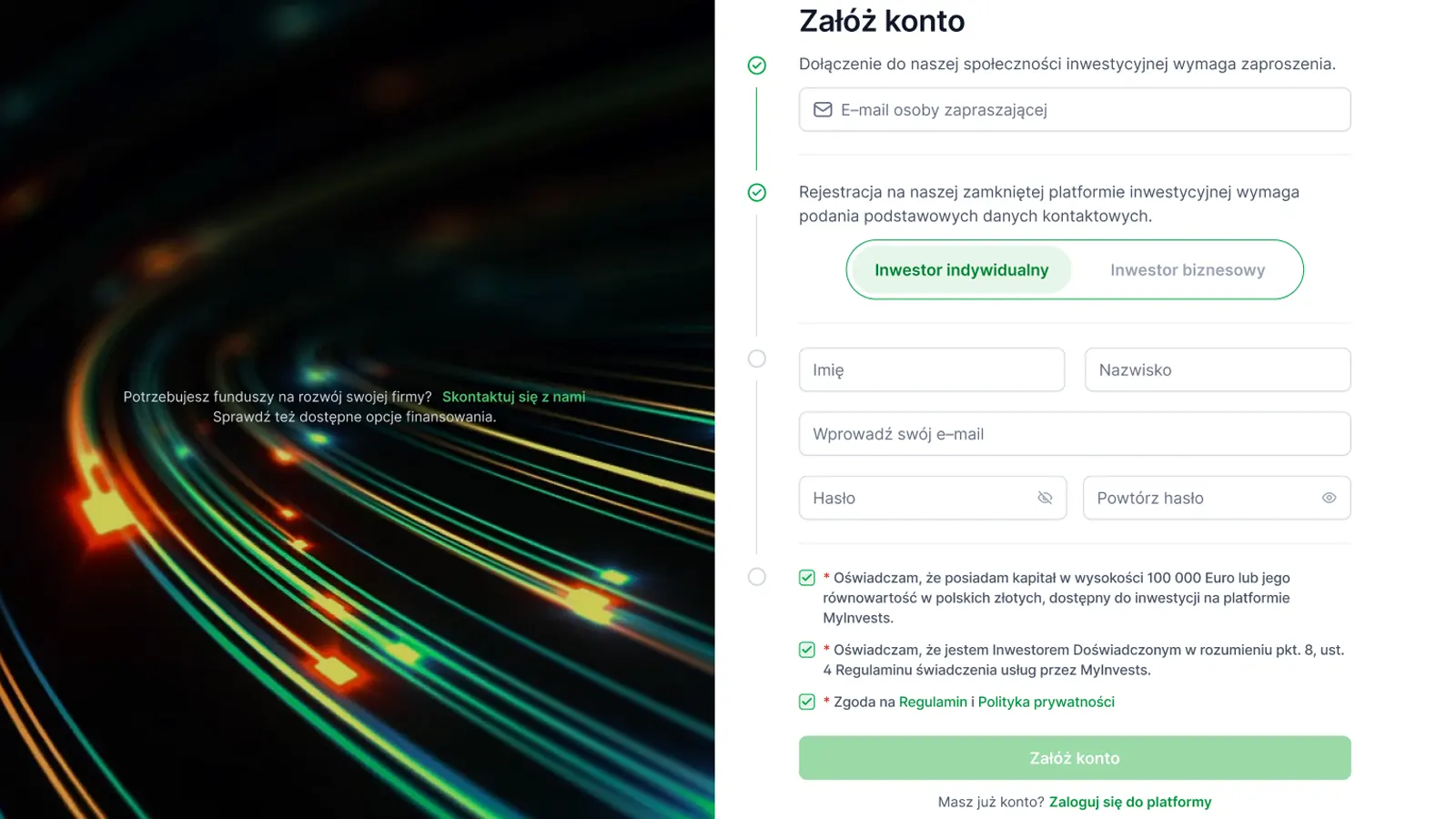 Strict registration process