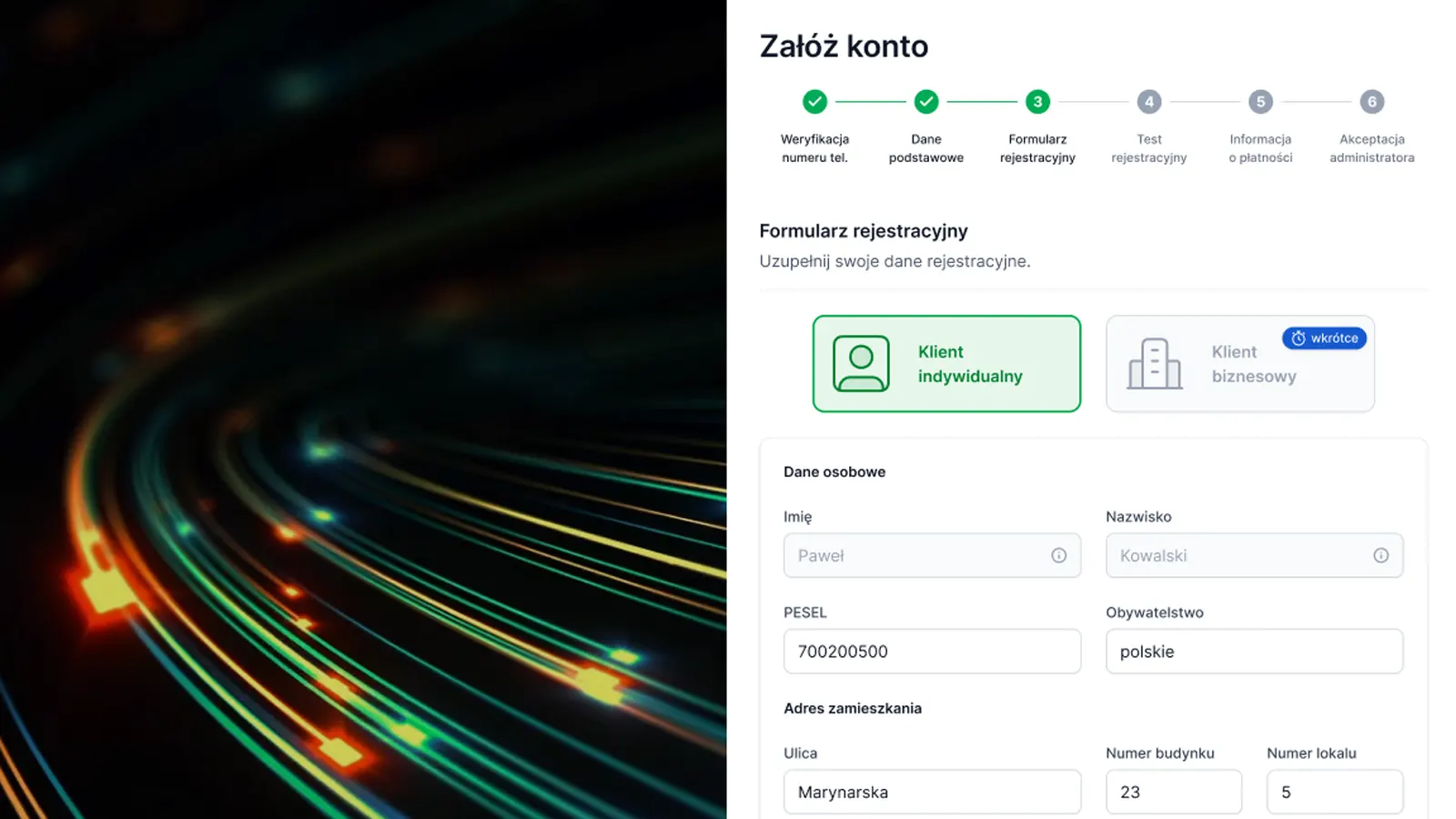 Restrictive registration process