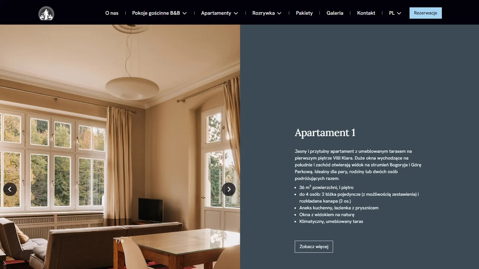 Elegant room presentation and details