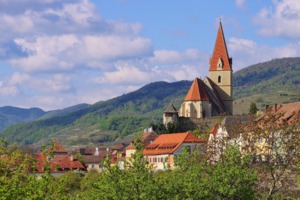 Weissenkirchen church in the Wachau Valley, Austria