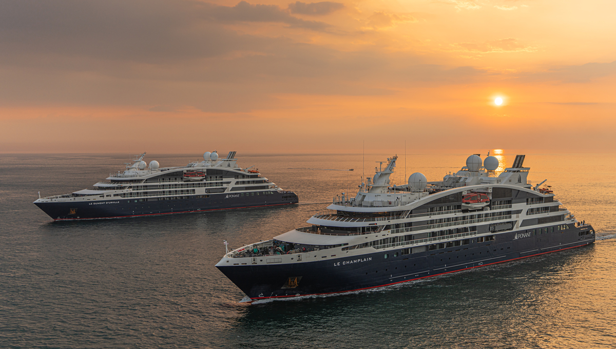 Ponant's Explorer class yachts Le Champlain and Le Dumont d'Urville