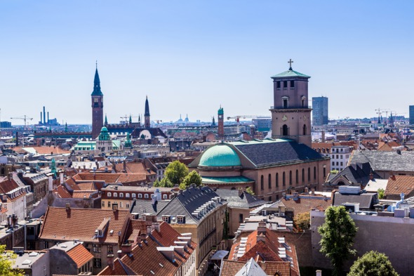 Skyline of Copenhagen, Denmark