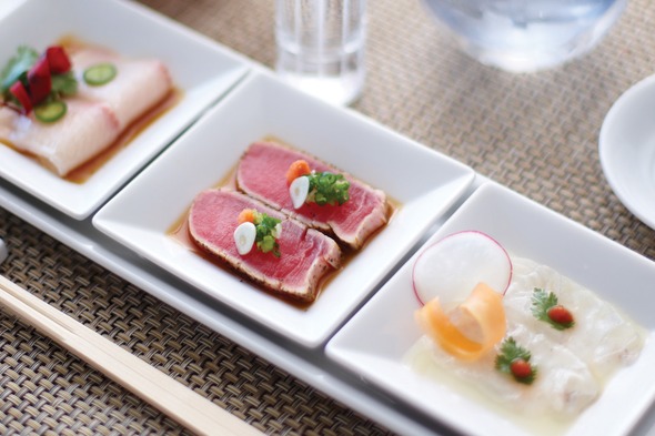 Crystal Cruises - Sushi trio by Nobu